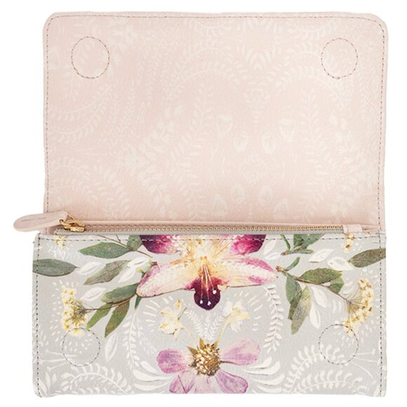 RARE Papaya NWT "Orchid Lace" Tri-Fold Wallet, Coin Purse, Legal and small Pad - Picture 4 of 11